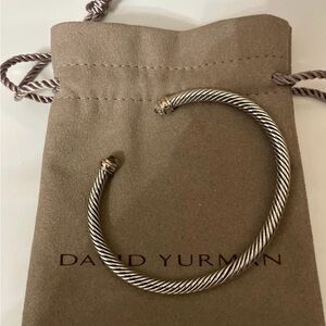 David Yurman 4 mm Cable Classic with Rose Gold & Morganite